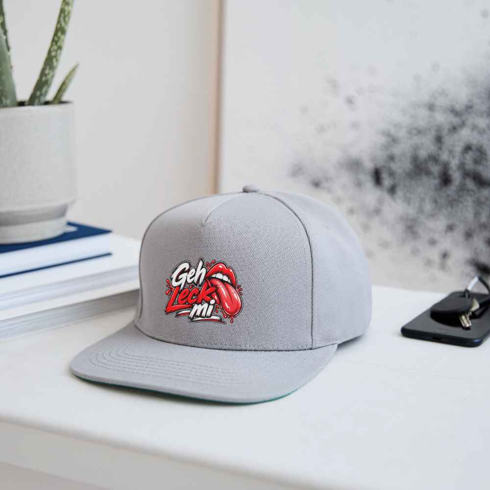 Geh Leck Snapback Cap - Graphit/Graphit