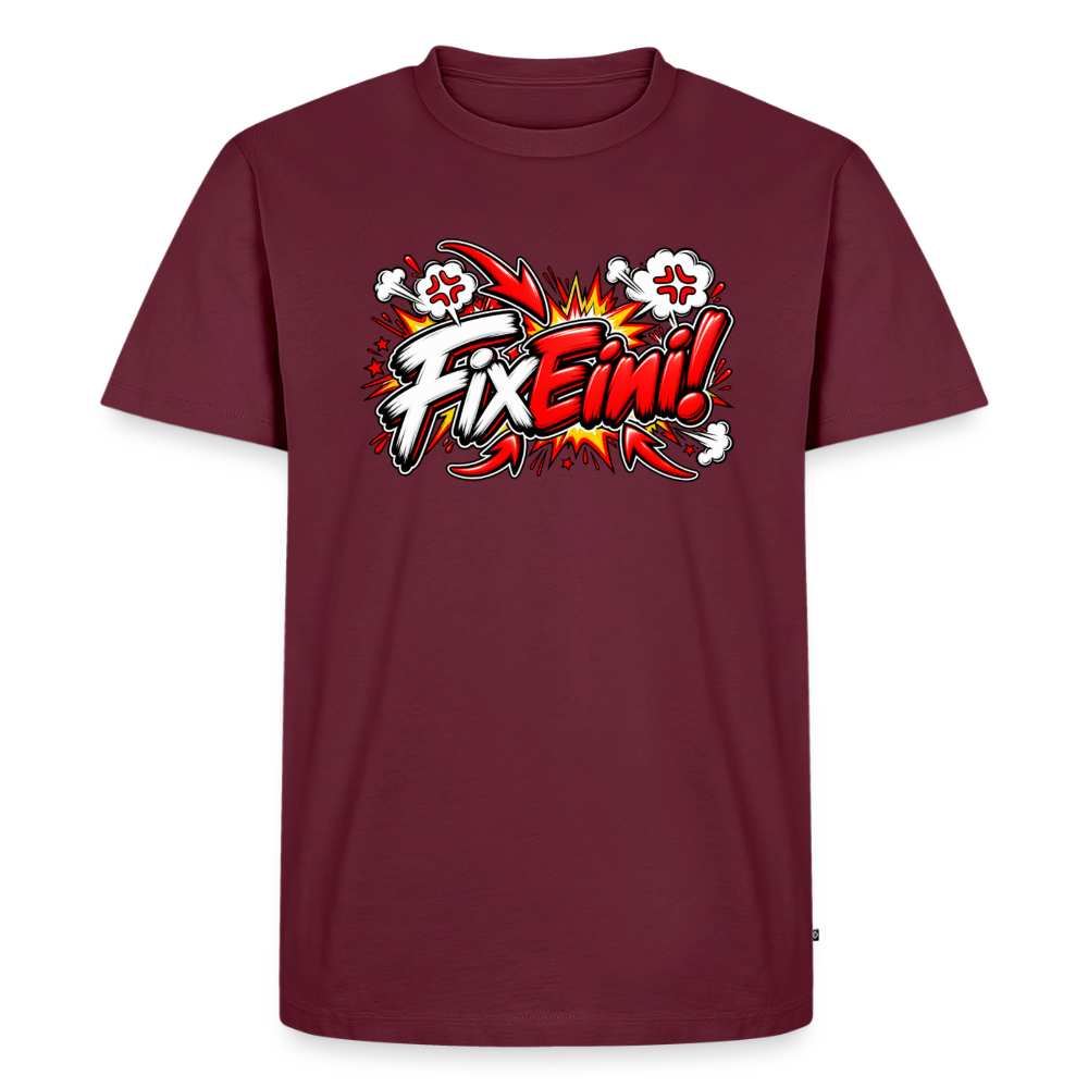 FixEini! T-Shirt groß - Burgunderrot
