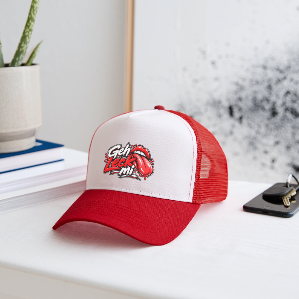 Geh Leck Cap - Weiß/Rot
