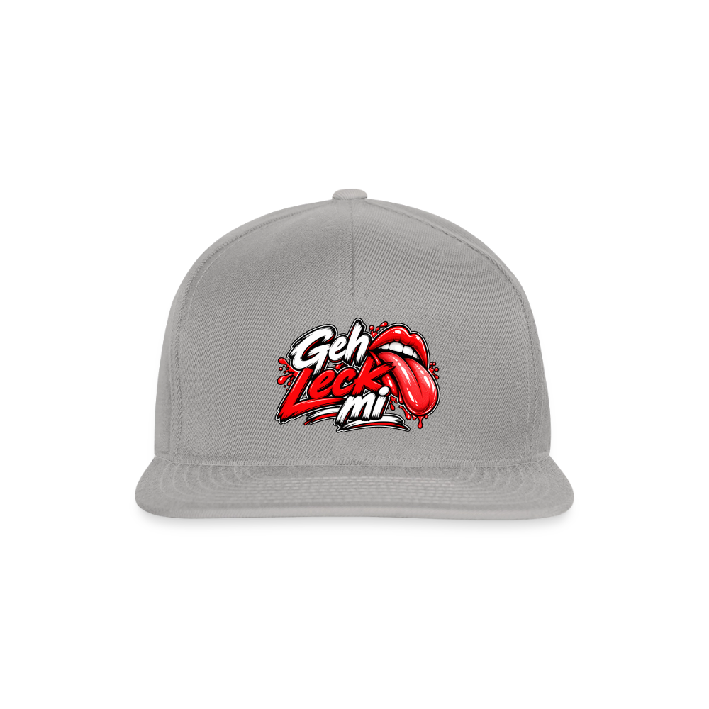 Geh Leck Snapback Cap - Graphit/Graphit