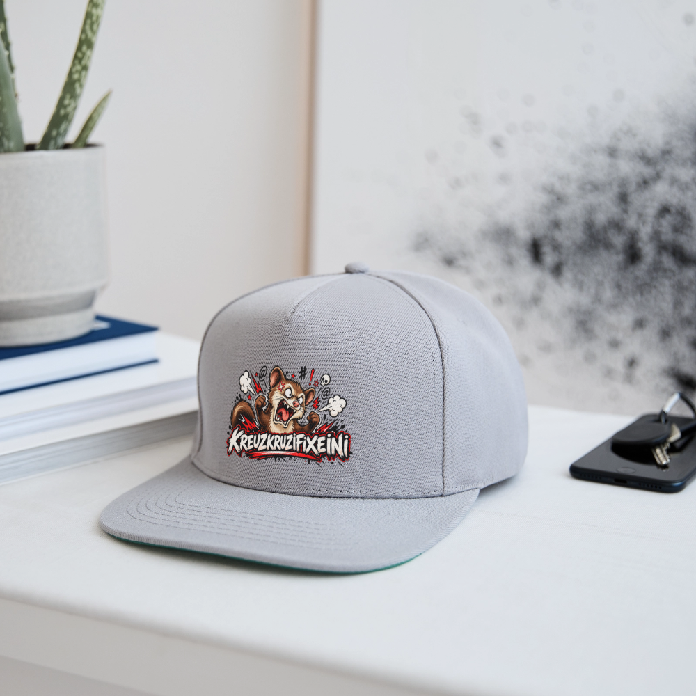 KRUZIFIX Snapback Cap - Graphit/Graphit