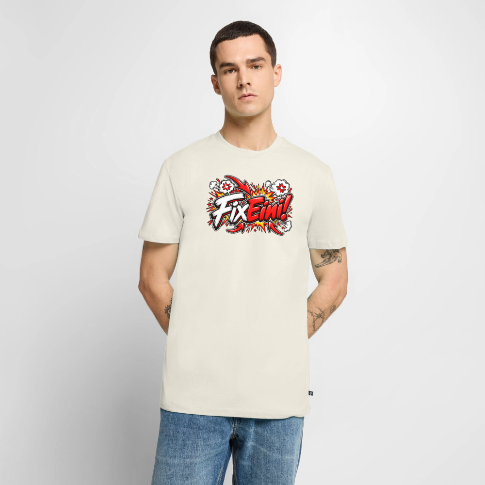 FixEini! T-Shirt groß - Naturweiß