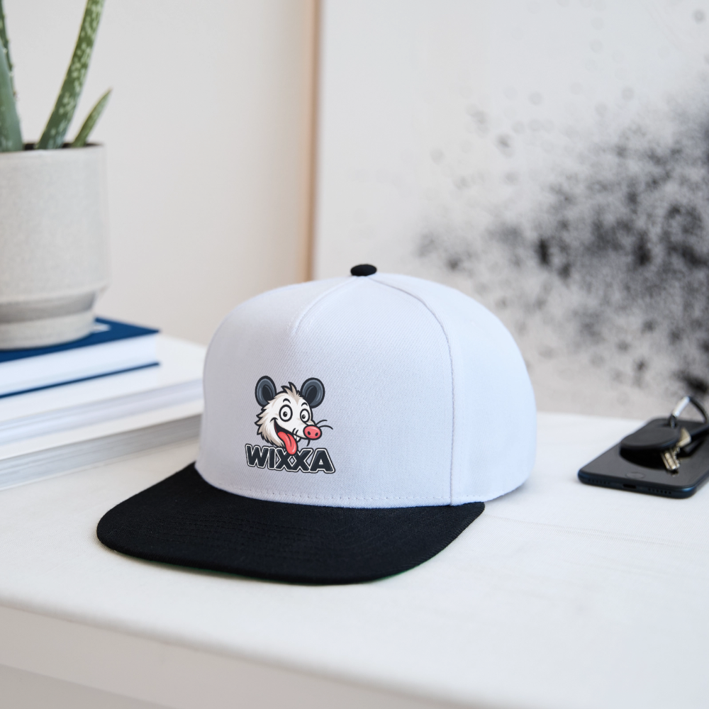 WIXXA Snapback Cap - Weiß/Schwarz