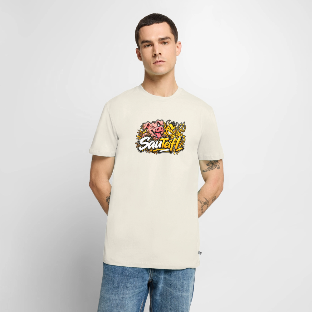 SauTeifl T-Shirt - Naturweiß