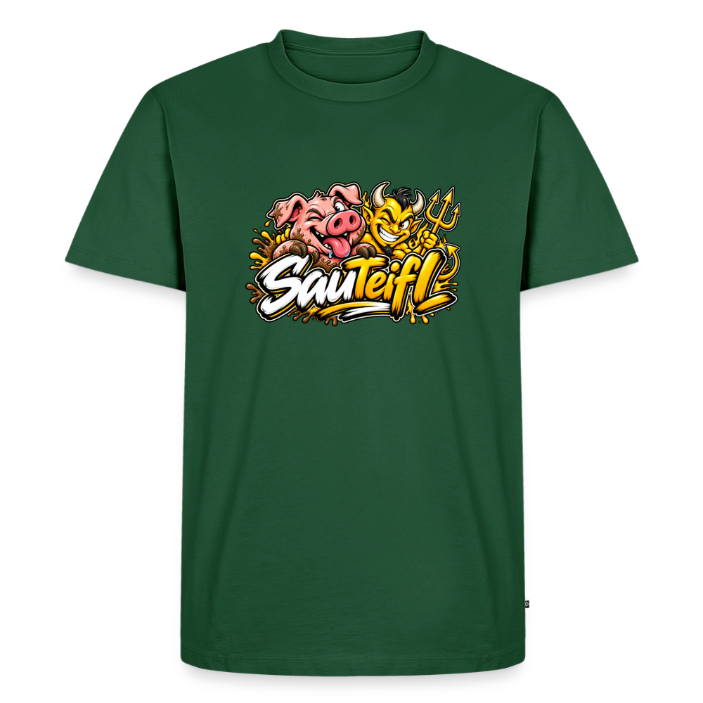 SauTeifl T-Shirt - Flaschengrün