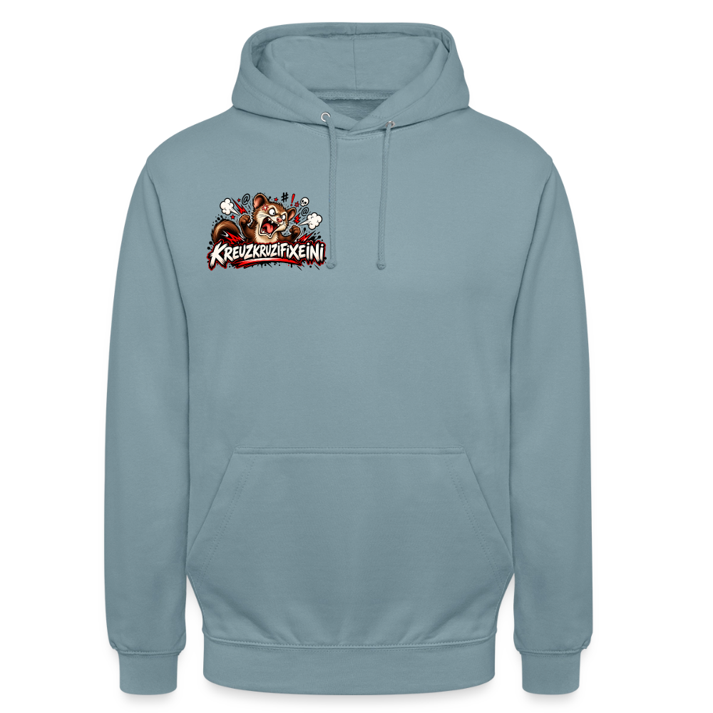 KRUZIFIX Hoodie - Nebelblau