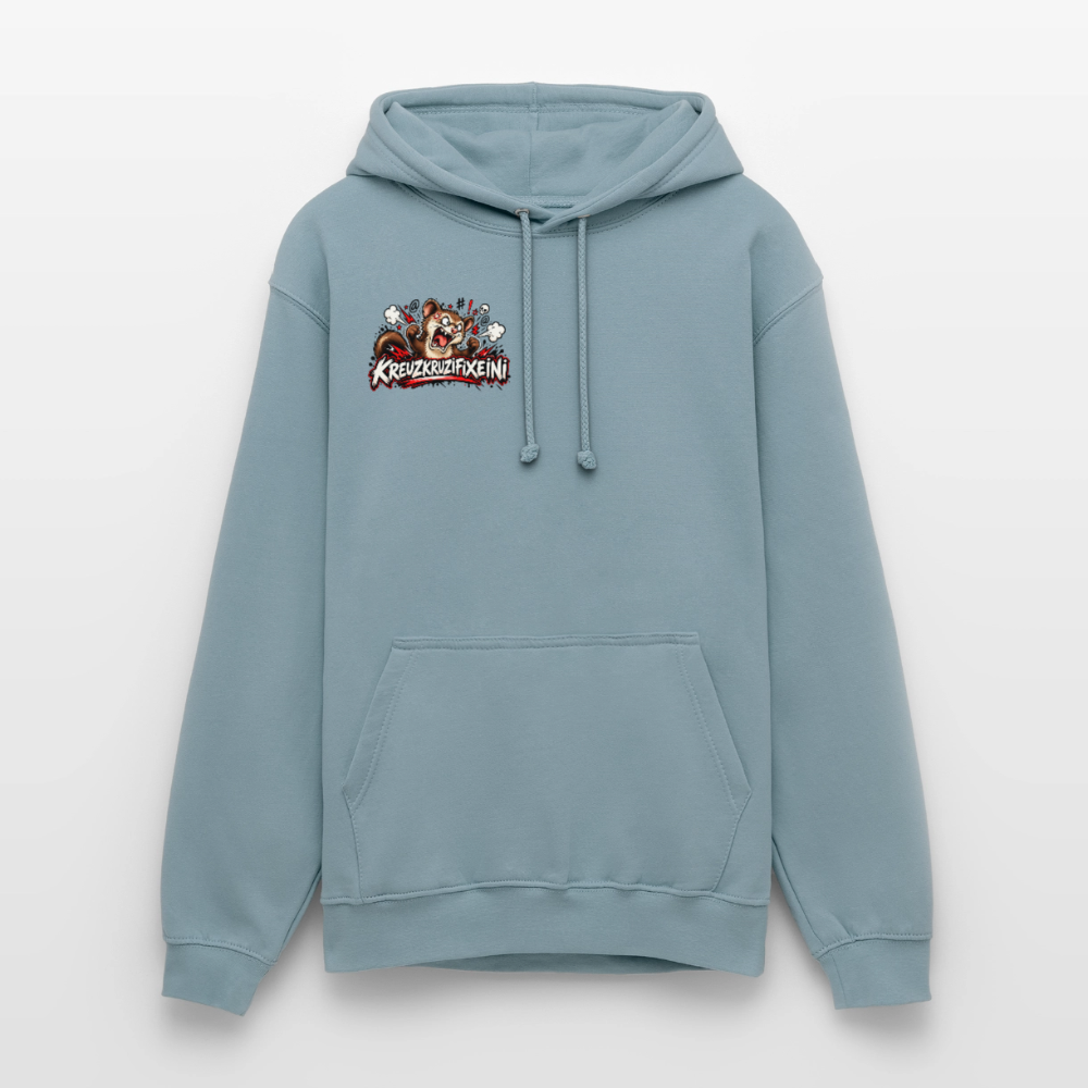 KRUZIFIX Hoodie - Nebelblau