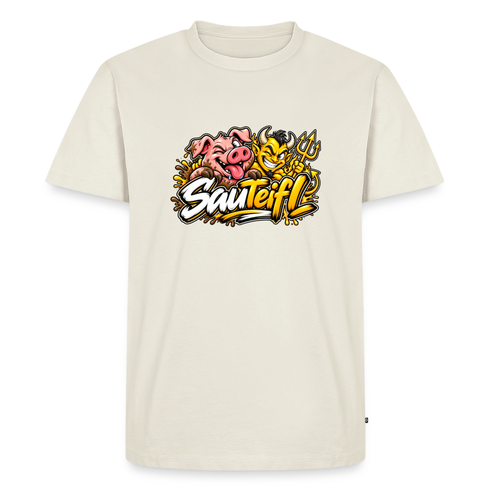 SauTeifl T-Shirt - Naturweiß