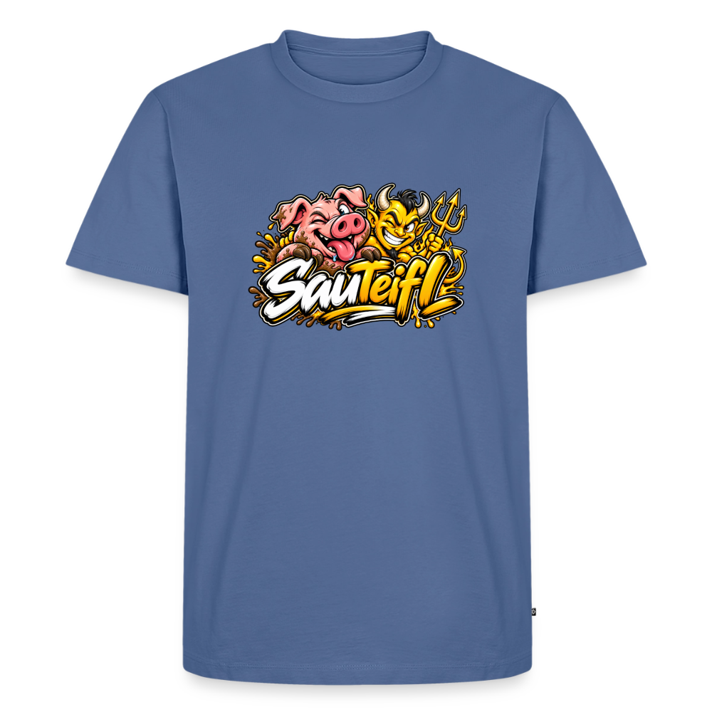 SauTeifl T-Shirt - Taubenblau
