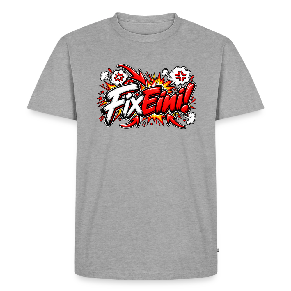 FixEini! T-Shirt groß - Grau meliert
