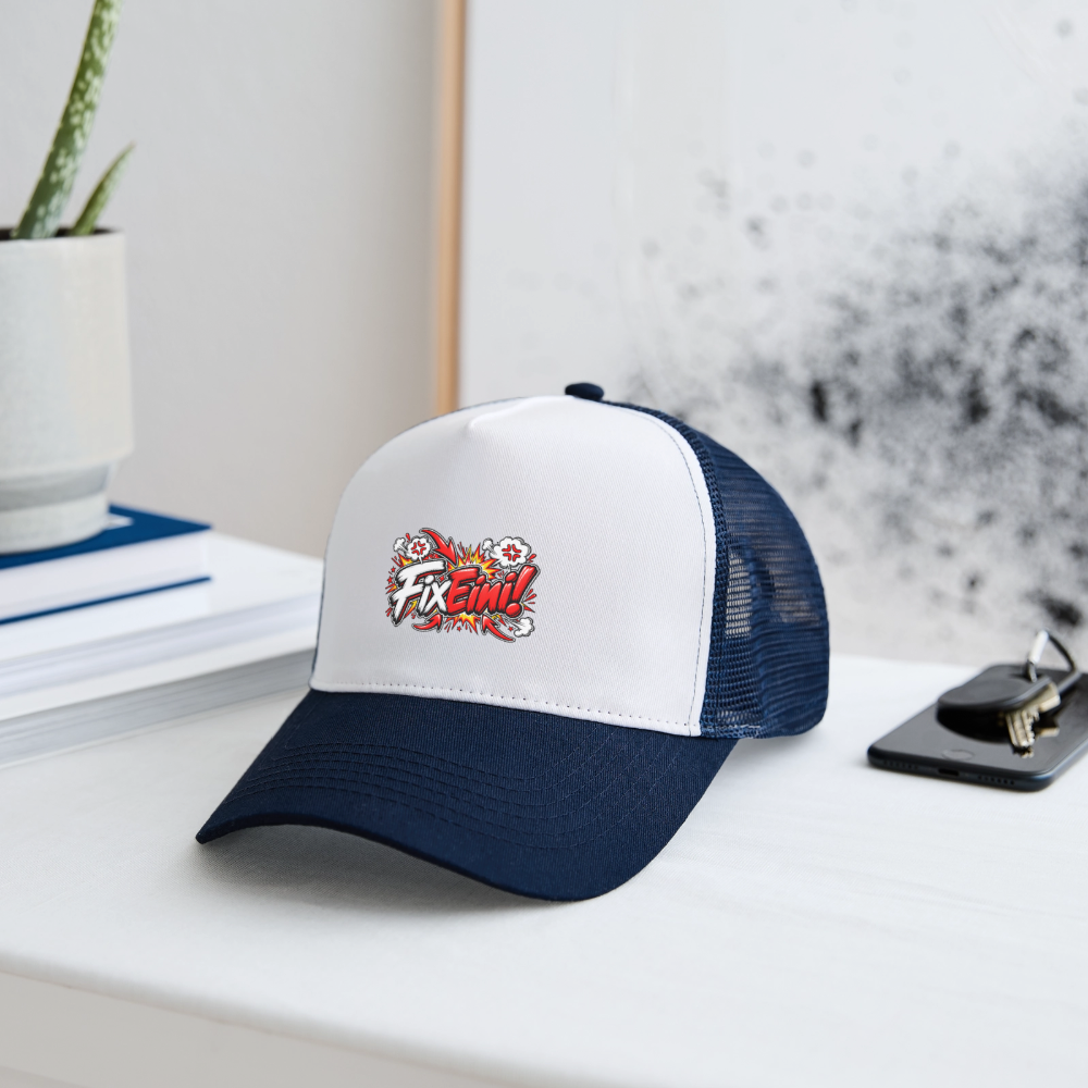 FixEini! Cap - Weiß/Navy