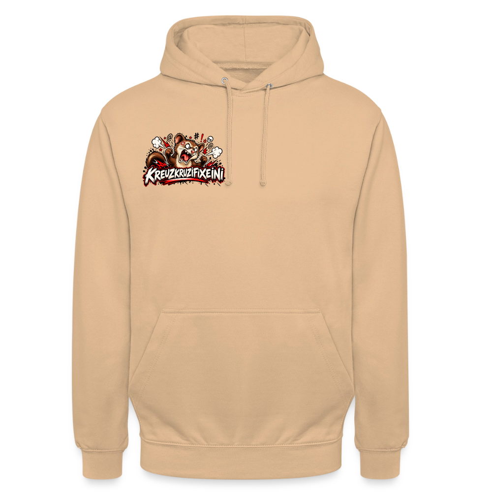 KRUZIFIX Hoodie - Pfirsich