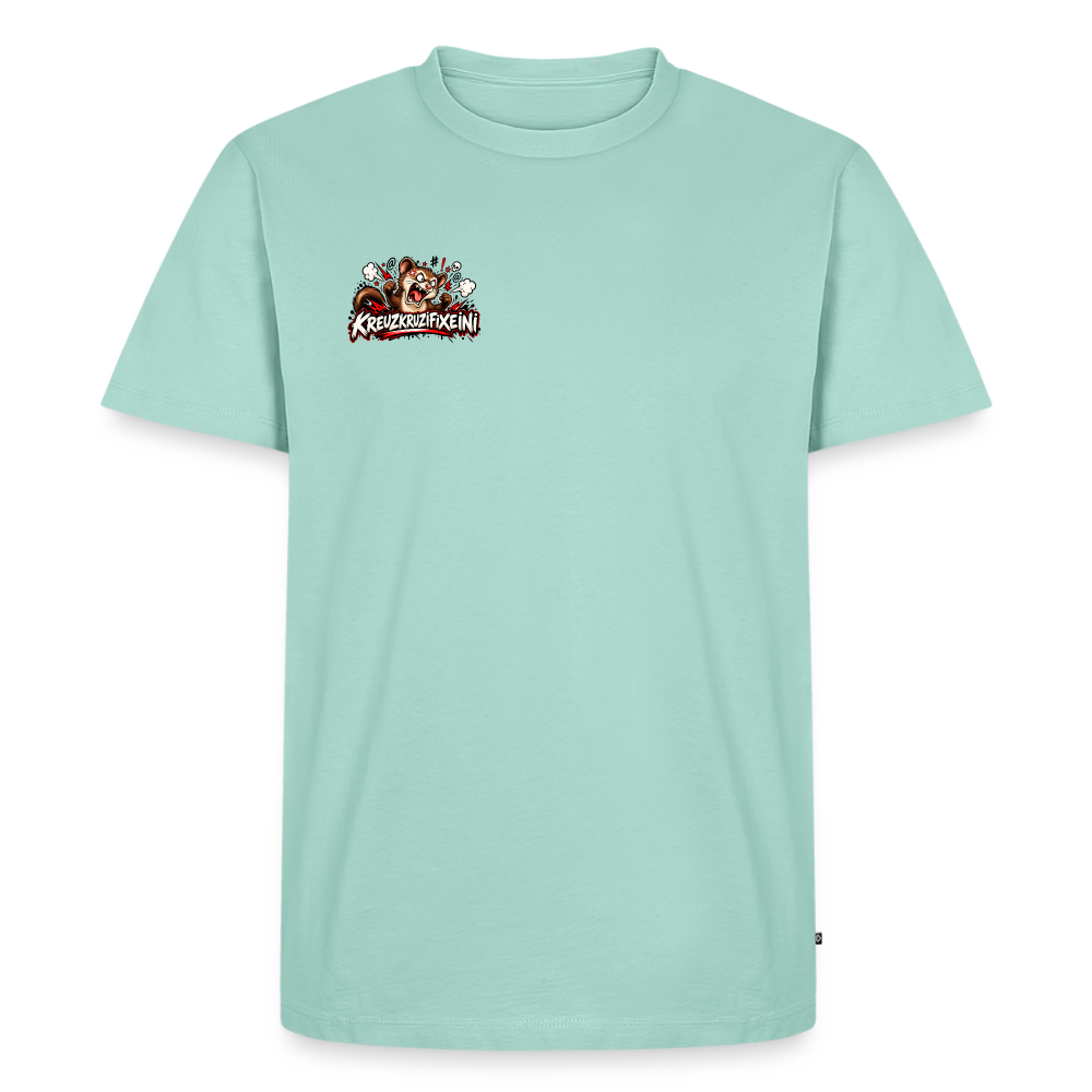 KRUZIFIX T-Shirt kleiner Druck - Mint 