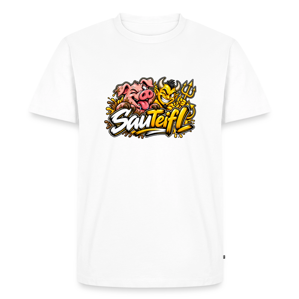 SauTeifl T-Shirt - Weiß