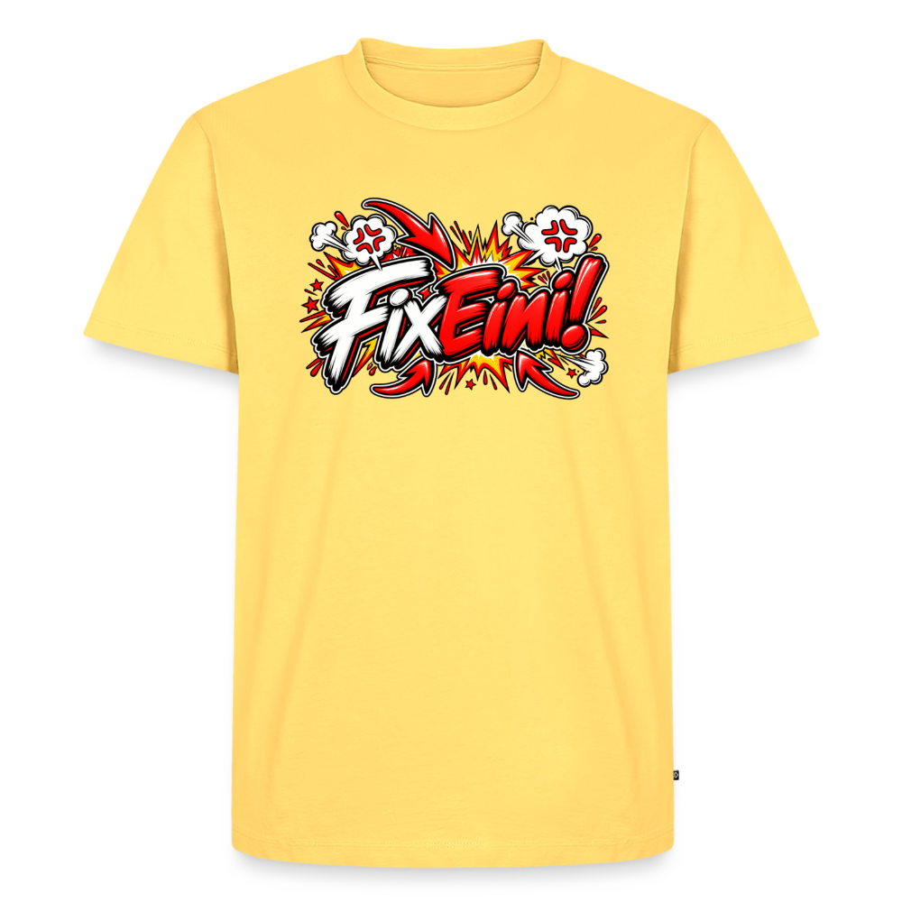 FixEini! T-Shirt groß - Pastellgelb