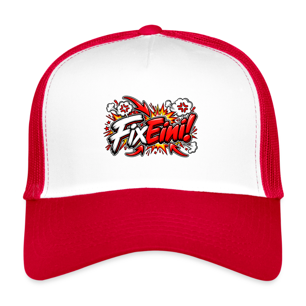 FixEini! Cap - Weiß/Rot