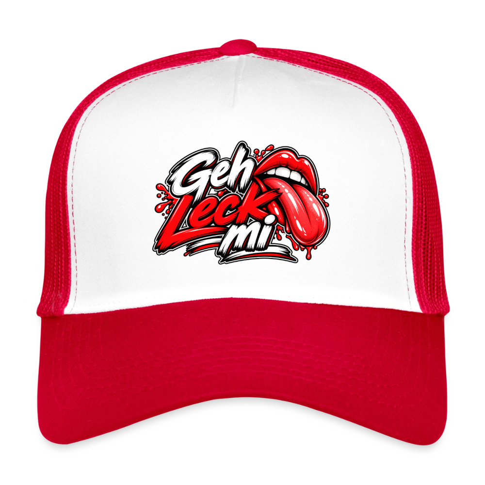 Geh Leck Cap - Weiß/Rot