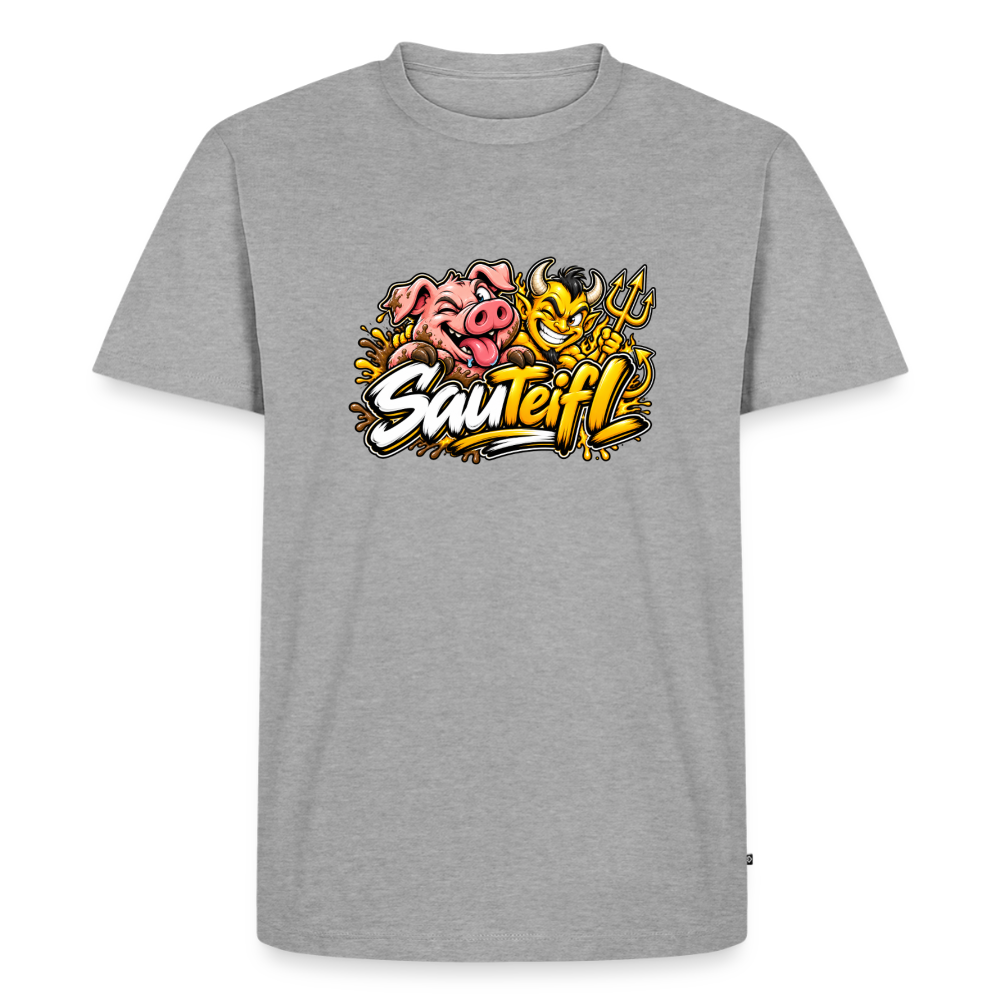 SauTeifl T-Shirt - Grau meliert