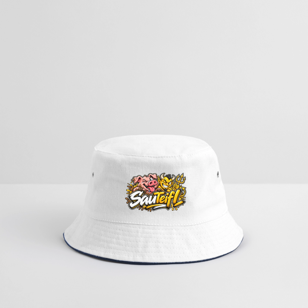 Sauteifl Cap - Weiß/Navy