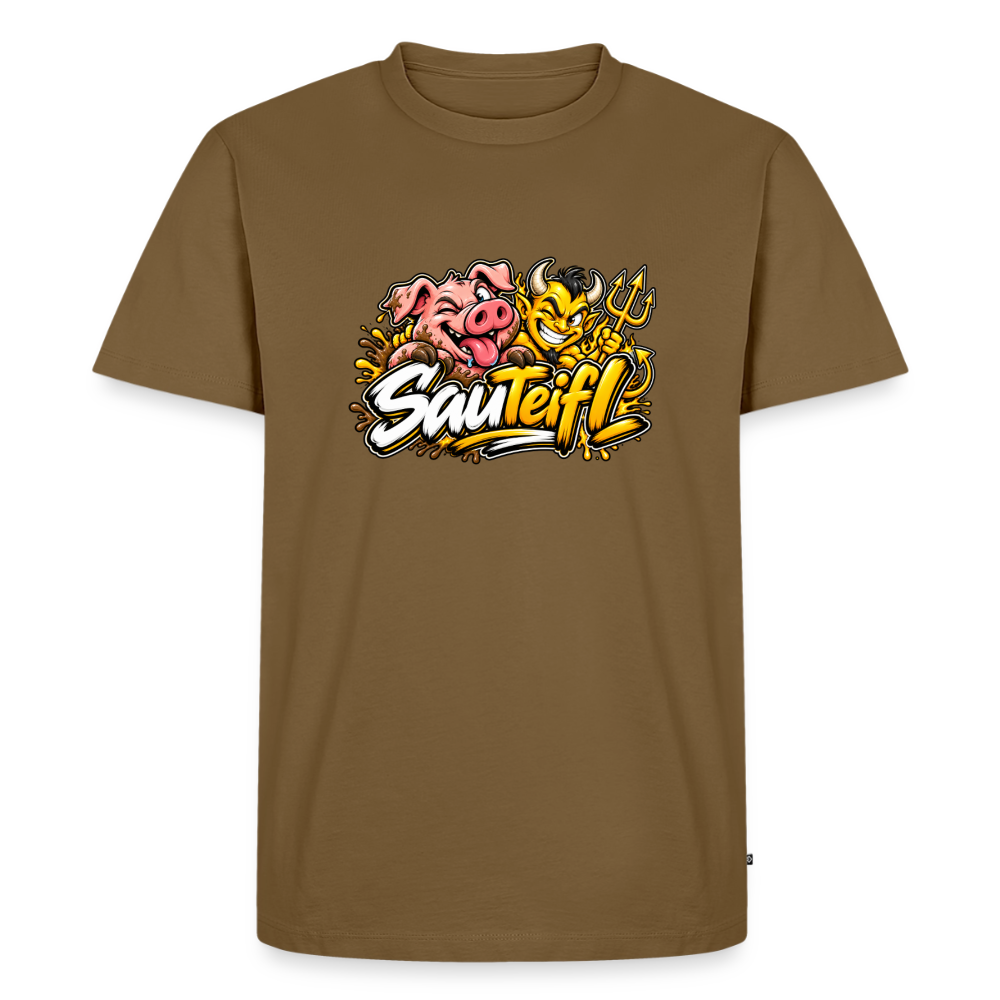 SauTeifl T-Shirt - Nussbraun