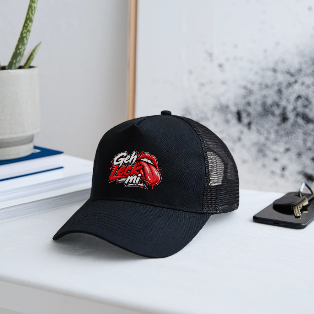 Geh Leck Cap - Schwarz/Schwarz