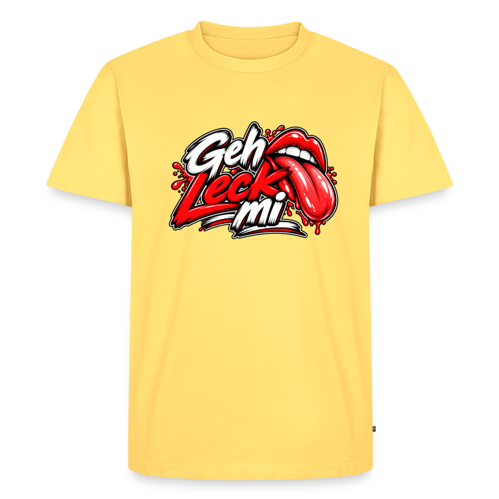 Geh Leck T-Shirt - Pastellgelb
