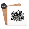 OH! Jodeln Bierdeckel (4er-Set) - Weiß