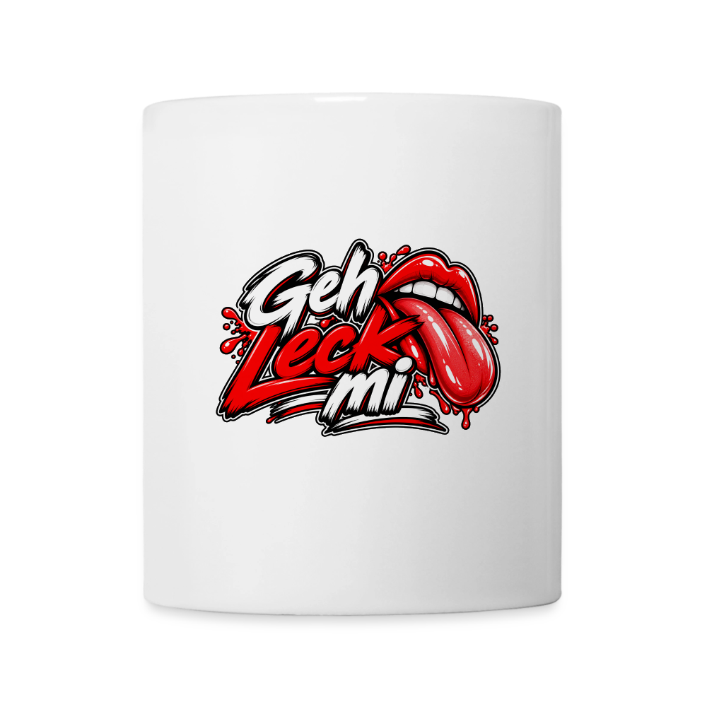 Geh Leck Tasse - Weiß