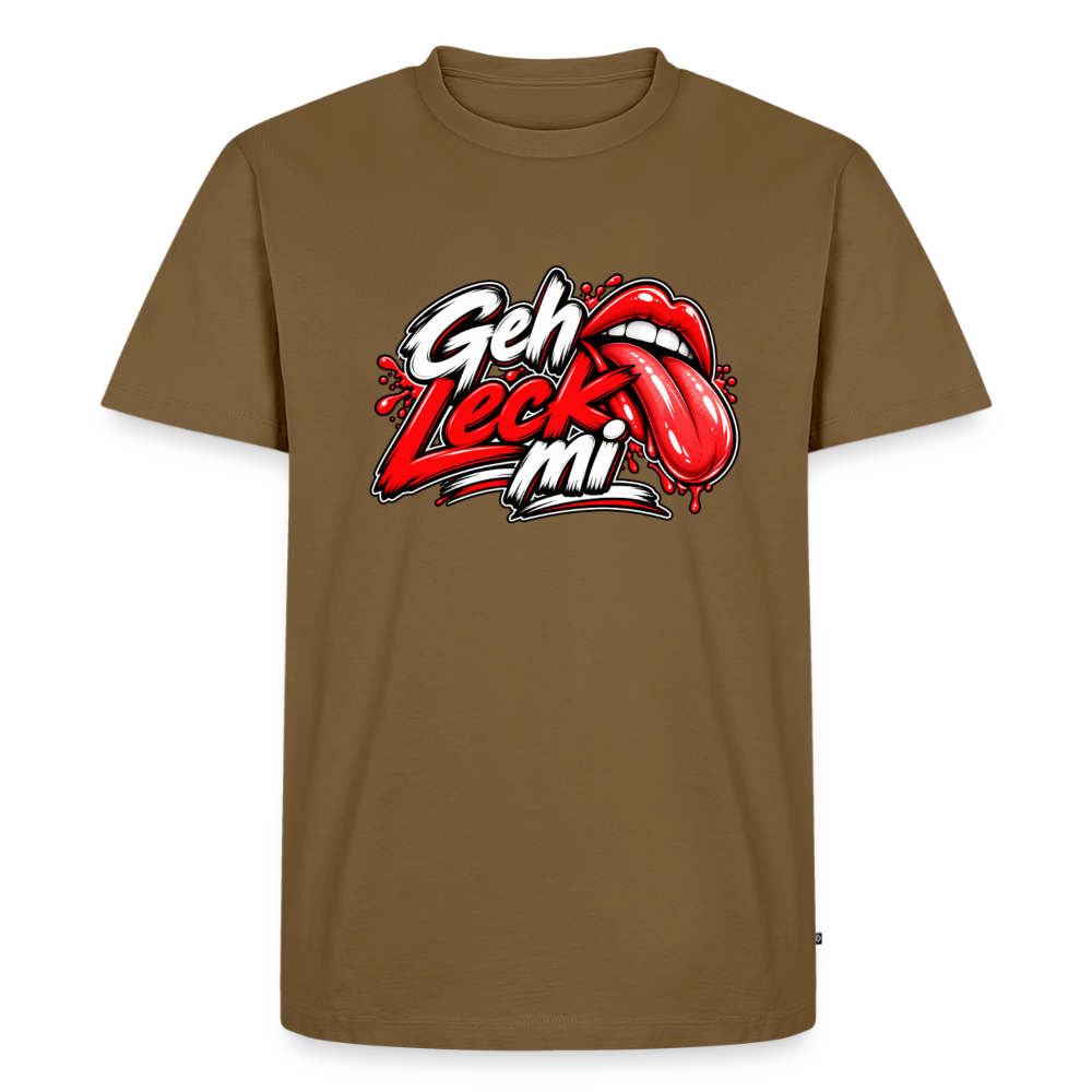 Geh Leck T-Shirt - Nussbraun